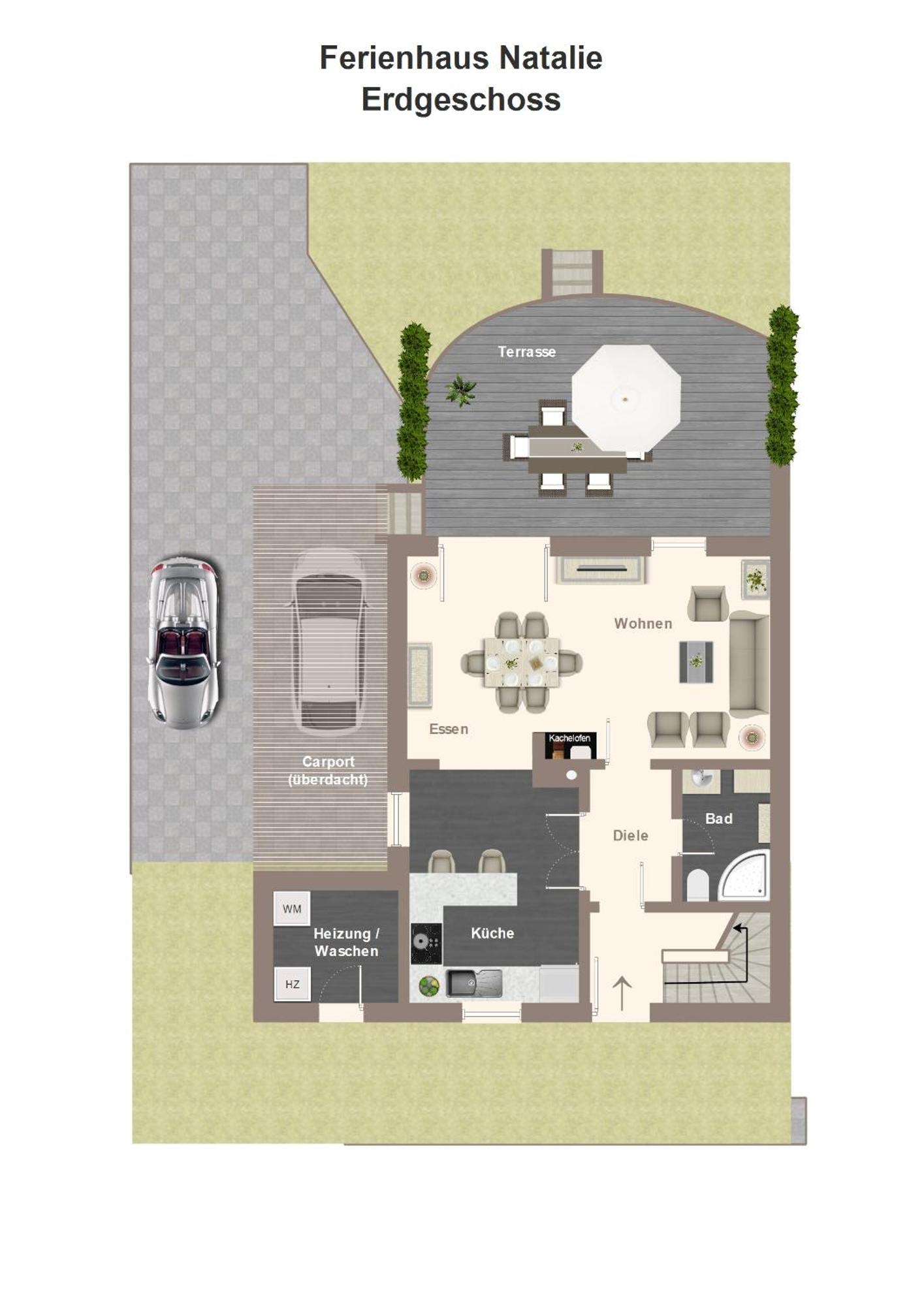 Ferienhaeuser Rhoen - Haus Natalie & Haus Helene เฮาเซน ภายนอก รูปภาพ